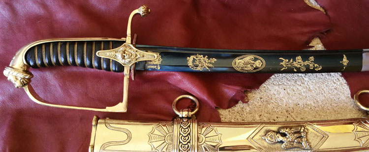 Chasseur a cheval officer sword, imperial guard
